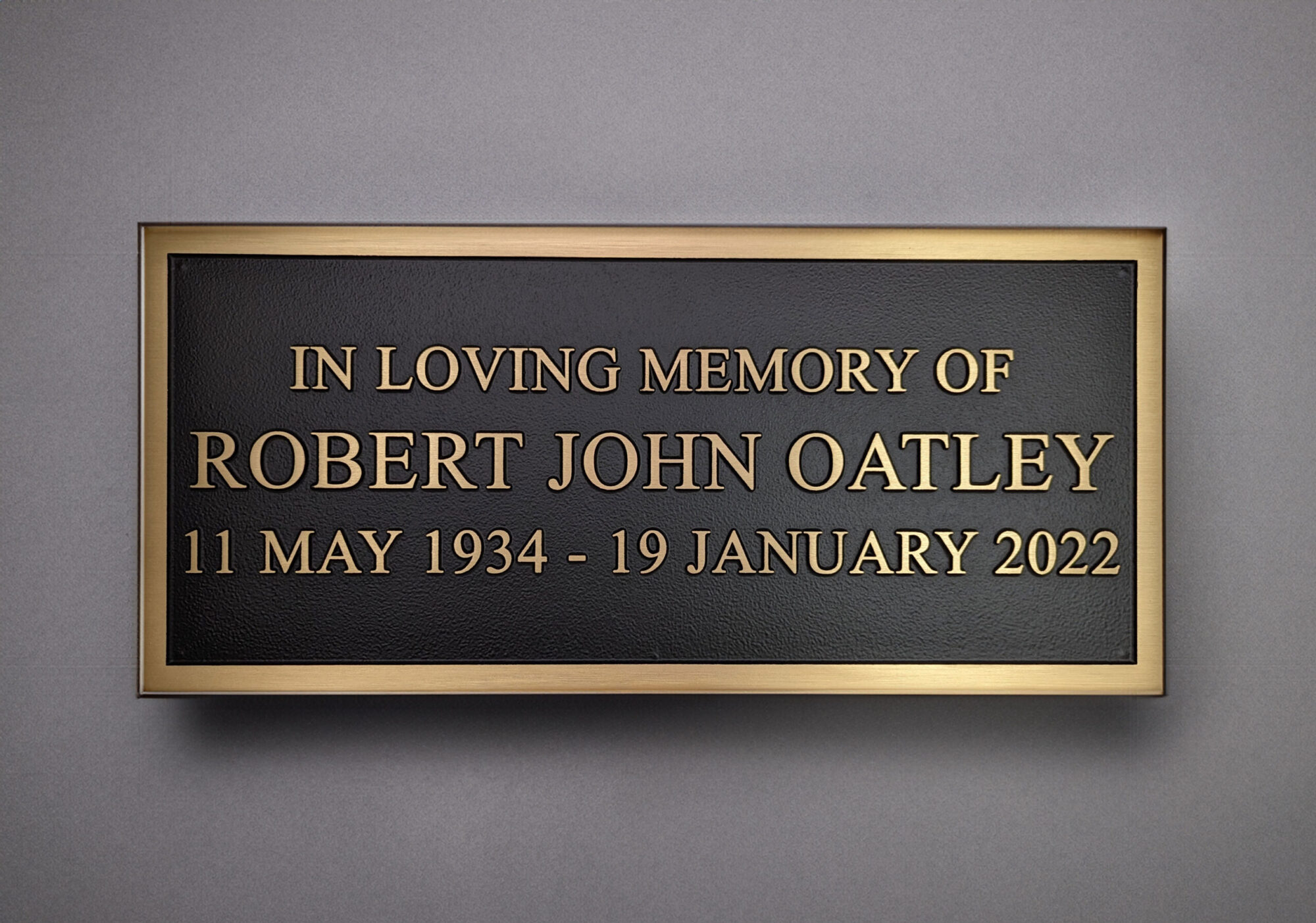 custom bronze plaque at the American Bronze Foundry