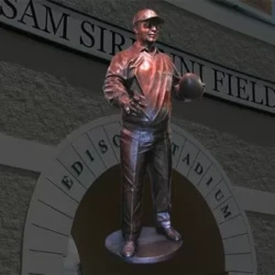 life size bronze statue of a man