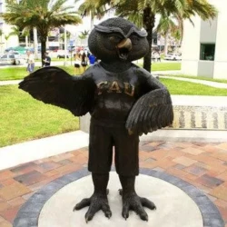 OSU bronze animal statue of their mascot the owl