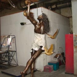 bronze life size woman