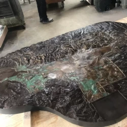 bronze map for the grand tetons