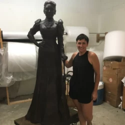Suzie Hallier Life Size Bronze Woman