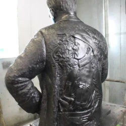 Bronze life size statue of Theodore Rosevelt