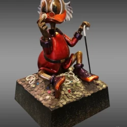 McSchrooge bronze sculpture