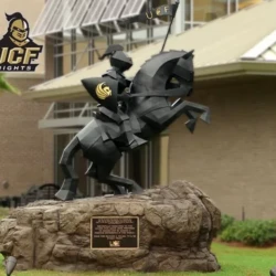 UCF bronze statue