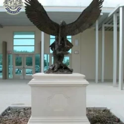 Apopka High School bronze mascot eagle statue