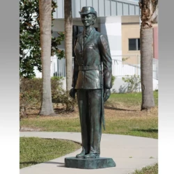 larger than life size bronze statue of bluejacket