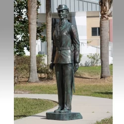 larger than life size bronze statue of bluejacket
