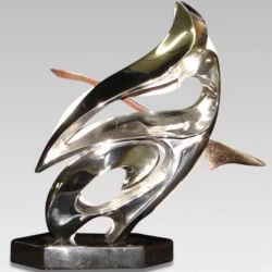 Fine Art Bronze Sculpture Custom Award in Stainless steel, silver or aluminum
