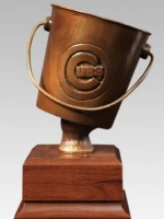 cubs baseball trophy bronze award