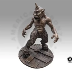 small bronze sculpture of an ogre