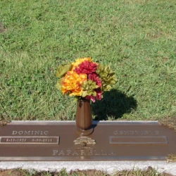 Bronze plaque grave marker