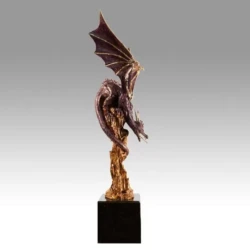 Fine Art Bronze Sculpture of a Dragon