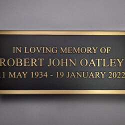 custom bronze plaque at the American Bronze Foundry